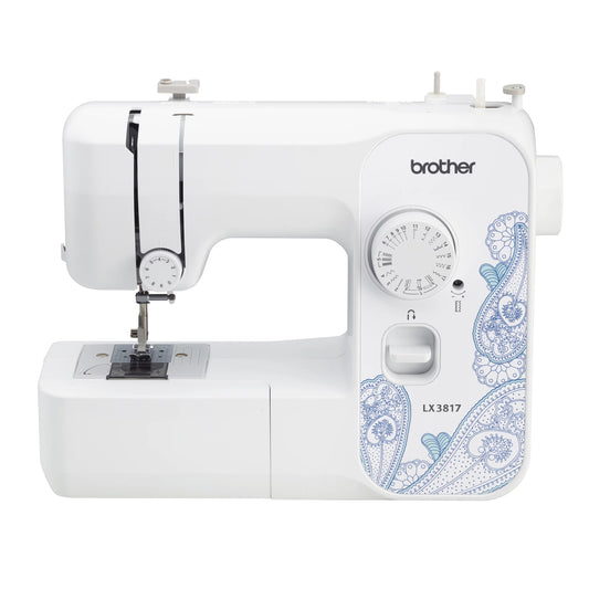 Brother LX3817 17-Stitch Portable Full-Size Sewing Machine, White