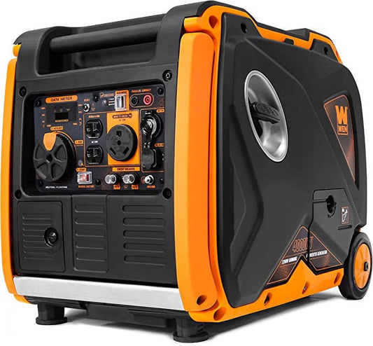 WEN Super Quiet 4000-Watt RV-Ready Electric Start Portable Inverter Generator with Fuel Shut-Off and CO Shutdown Sensor