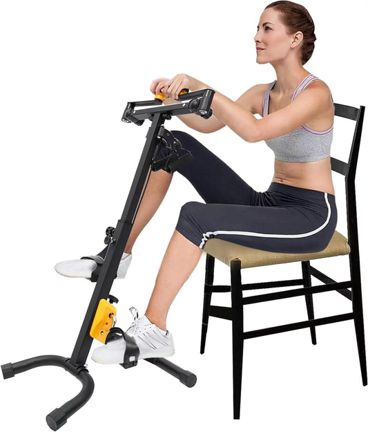 TFCFL Pedal Exerciser Bike Foldable Body Exercise Bike for Seniors 120kg Load Home Gym