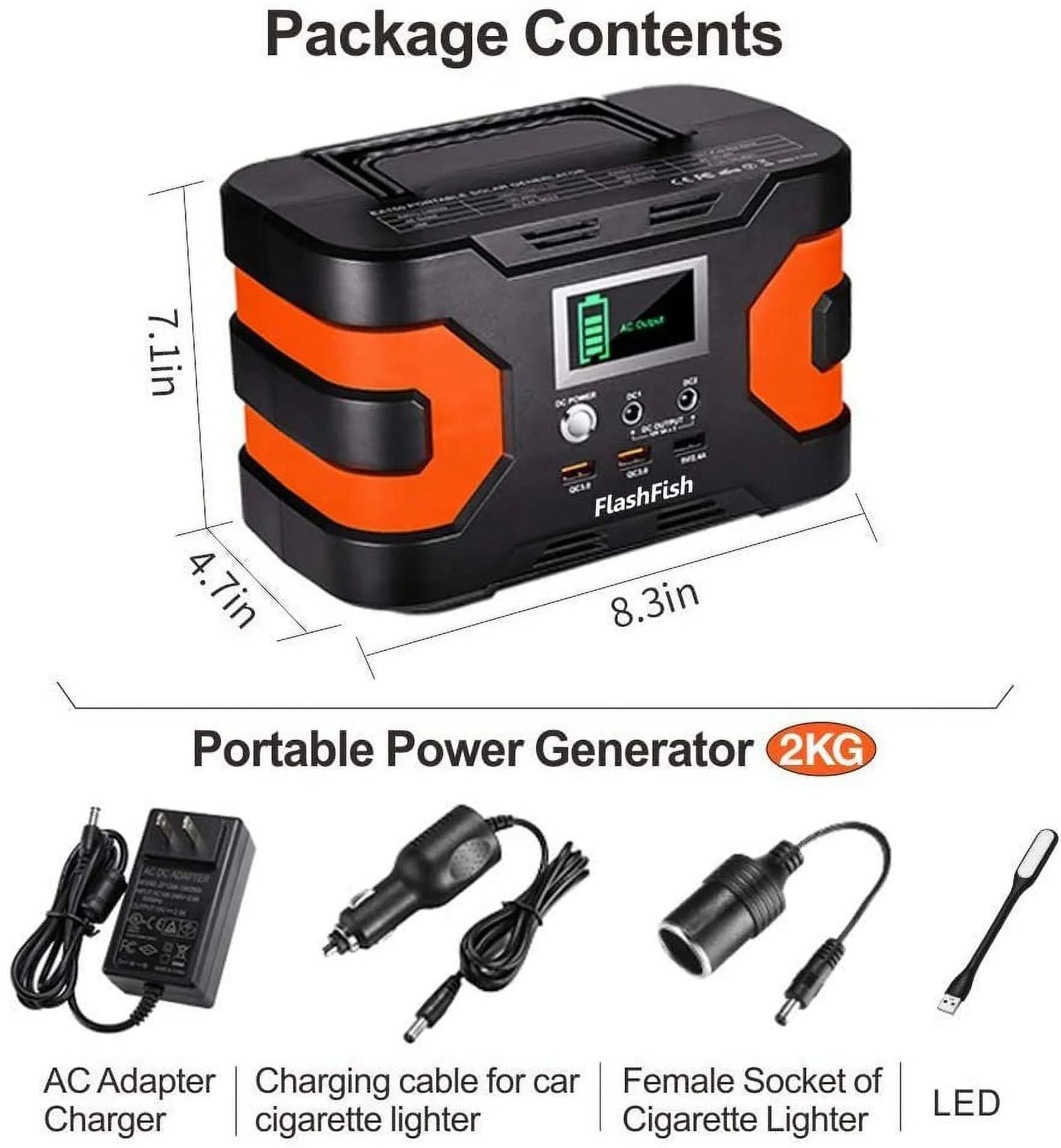 200W Peak Power Station  Flashfish CPAP Battery: A Robust 166Wh 45000mAh Backup