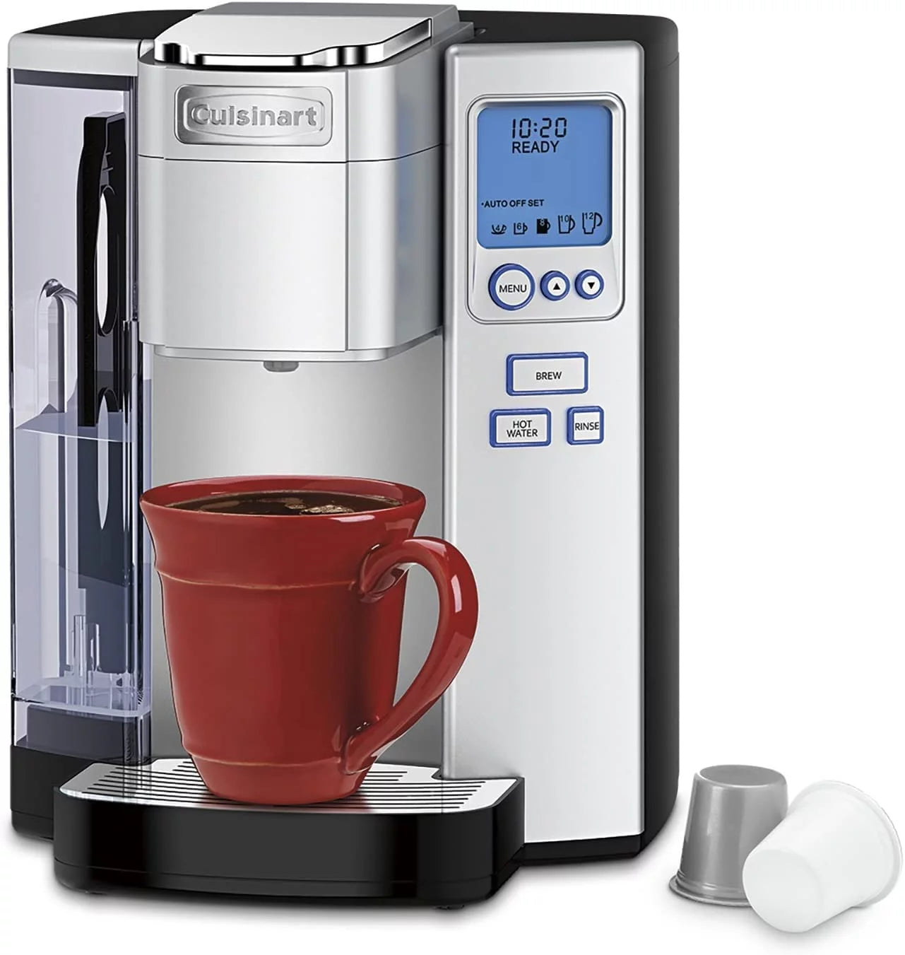 Coffee Maker by   Single Serve 72-Ounce Reservoir Coffee Machine  Programmable Brewing &#038; Hot Water Dispenser  Stainless Steel  SS-10P1