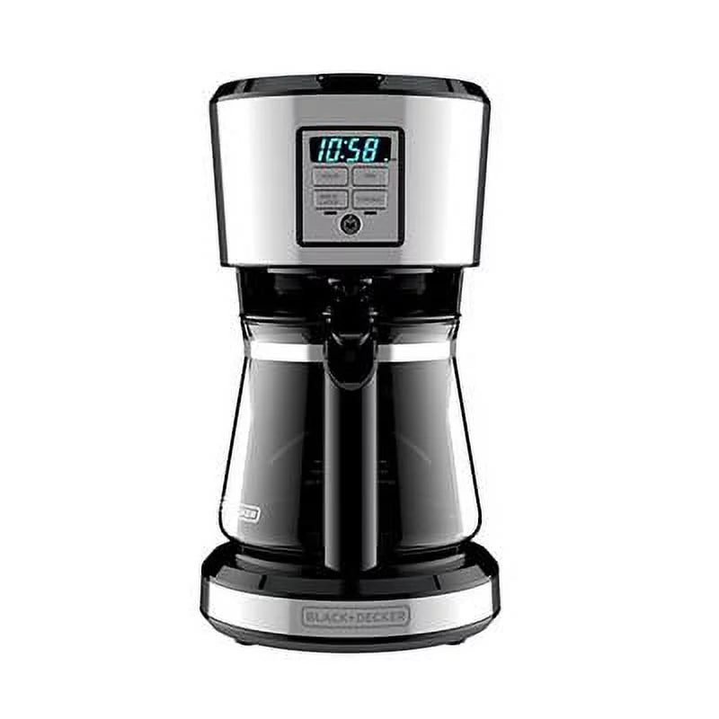 Black &#038; Decker 12 Cup Stainless Coffee Maker with Vortex Technology