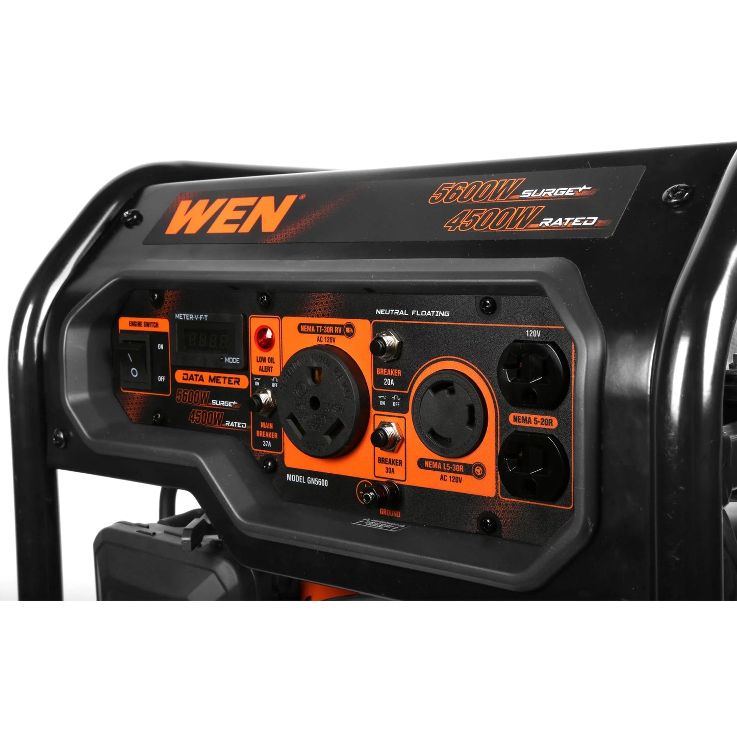 WEN 5600-Watt Portable Generator, 224cc, Transfer-Switch and RV-Ready