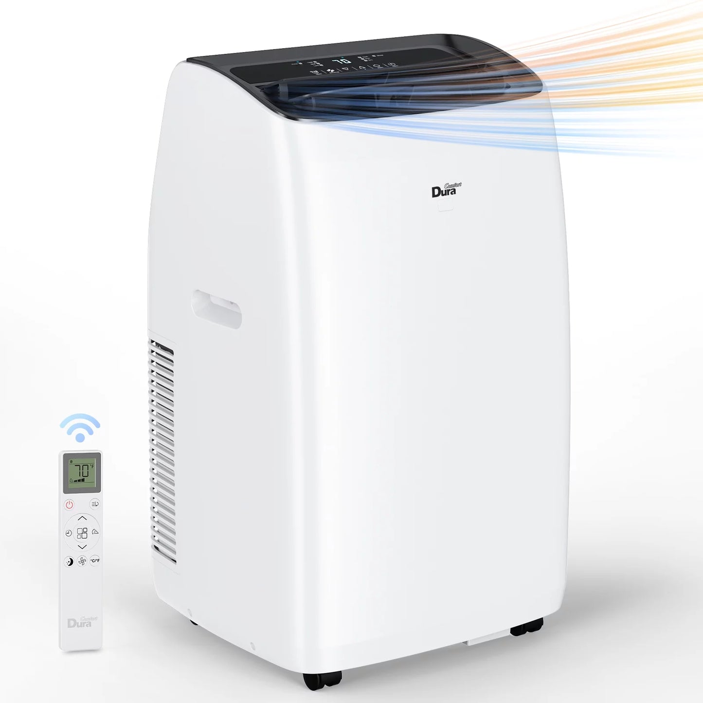 DuraComfort Cooling&#038;Heating Portable Air Conditioners, 10200 BTU(14000 BTU ASHRAE), Dehumidifier, Fan, Up to 450 Sq. Ft