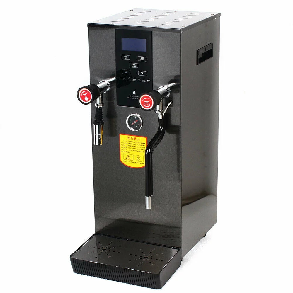 CNCEST 12L 4-in-1 Commercial Cafe Steam Water Boiling Machine Foam Maker Coffee Milk Espresso