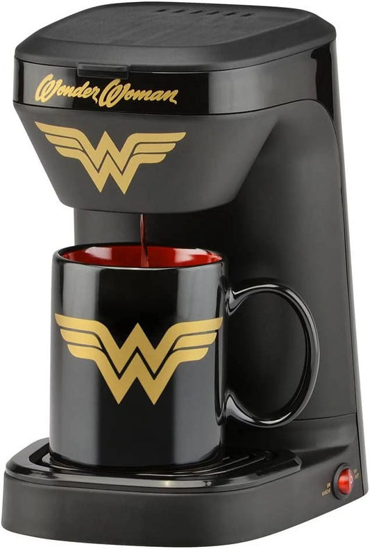 DC Wonder Woman 1-Cup Coffee Maker with Mug