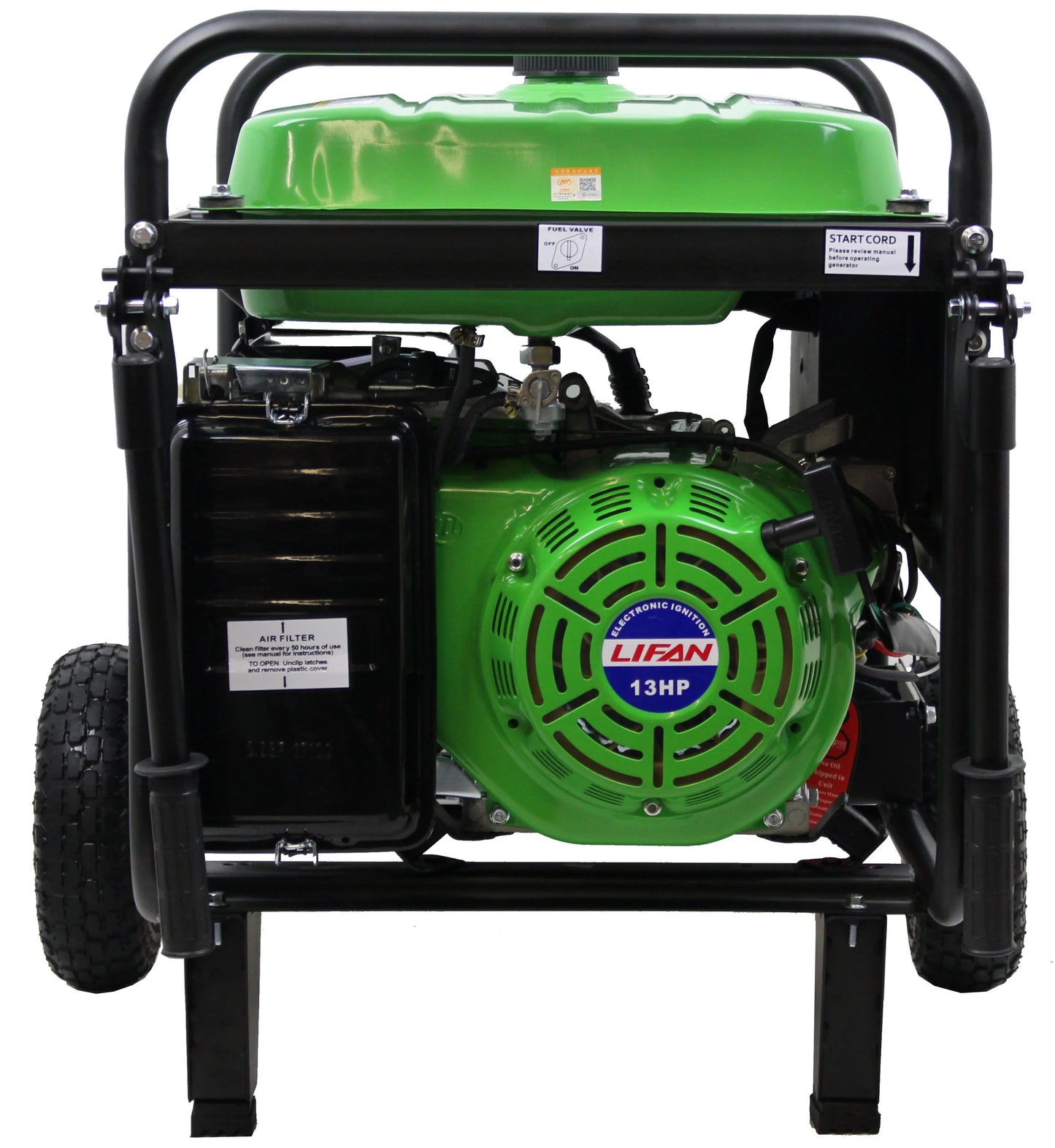 6600-Watt 13hp Gas Powered Portable Generator with Electric and Recoil Start