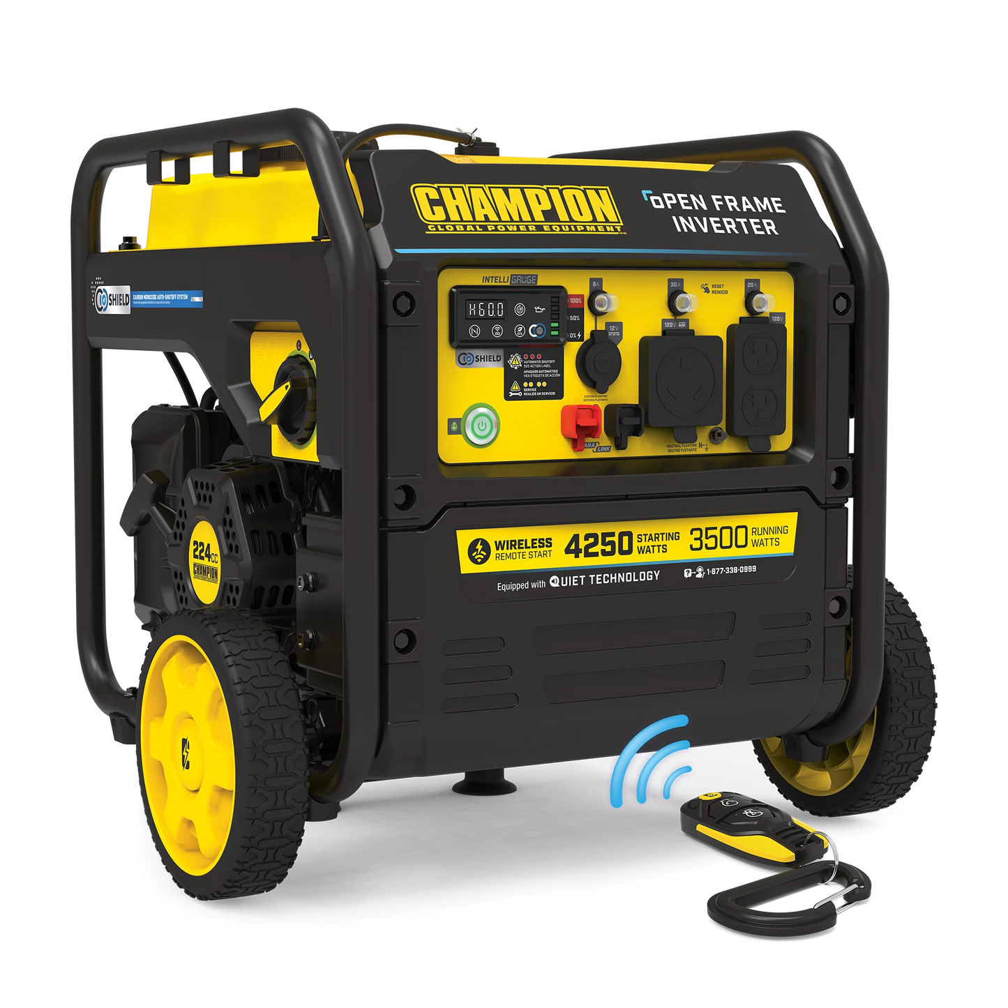 Champion Power Equipment 4250-Watt Open Frame Inverter with CO Shield and Wireless Remote Start