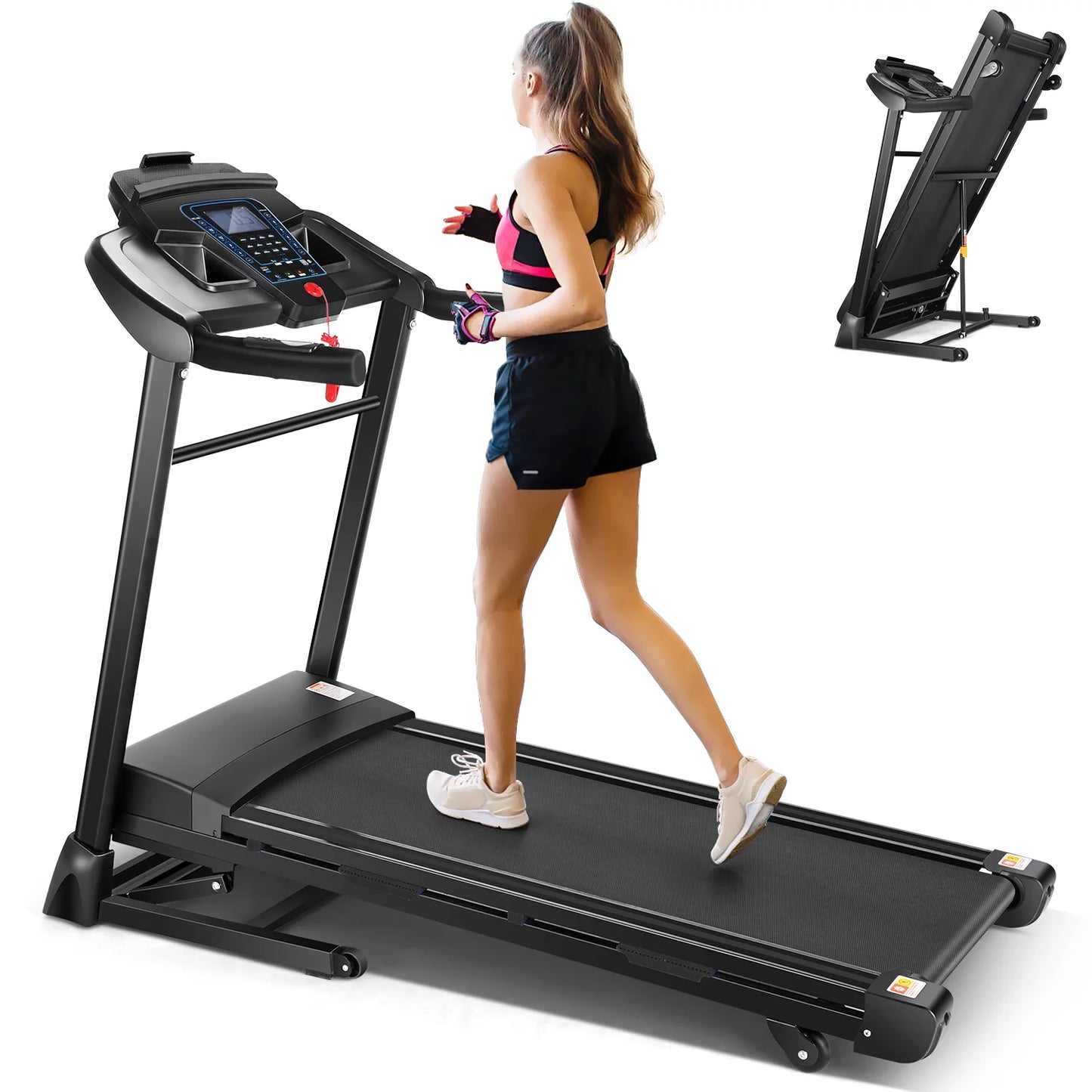 Treadmill with Auto Incline, Treadmill 300 lb Capacity with APP &#038; Bluetooth Audio Speakers, 3.25HP Ultra-Quiet &#038; Wide Electric Walking Running Machine for Home/Gym Cardio Use