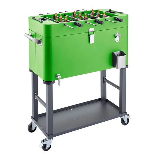 TRINITY 80 QT Foosball Cooler w/ Detachable &#8211; Green