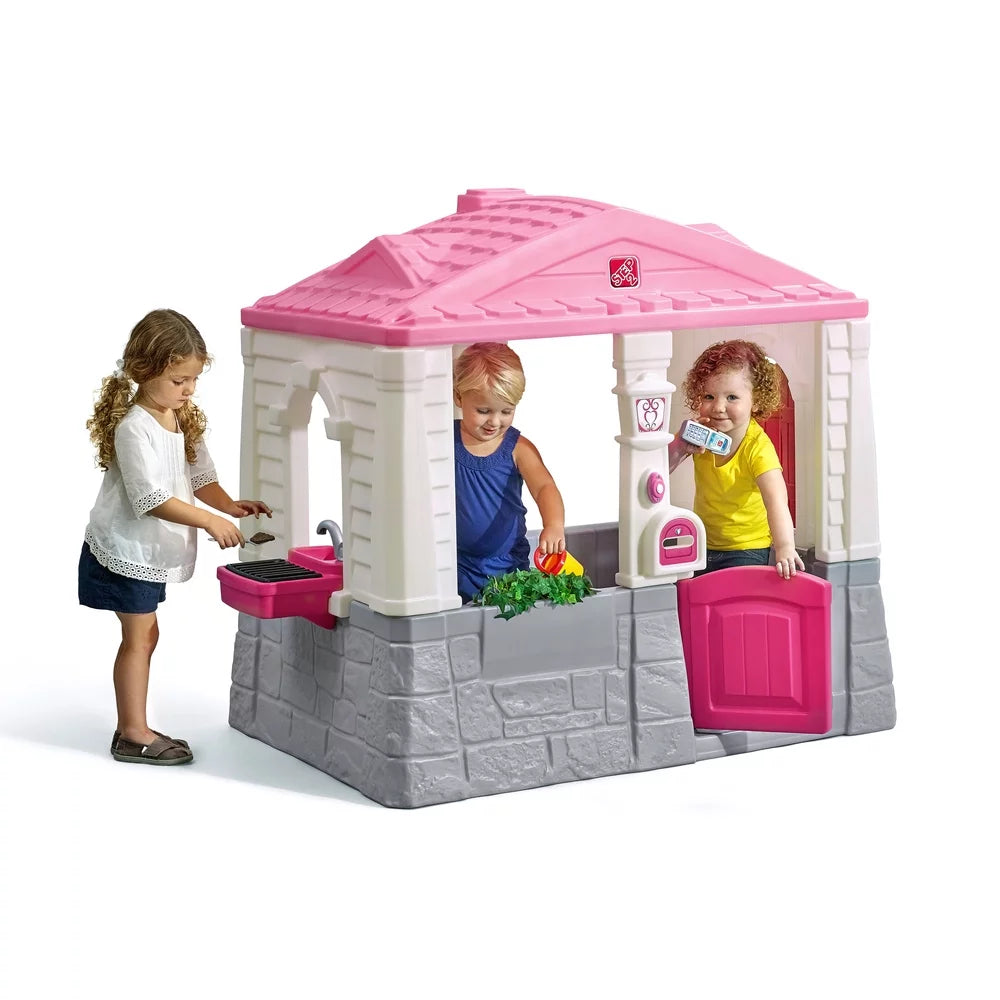 Step2 Neat &#038; Tidy Cottage Playhouse Plastic Kids Outdoor Toys