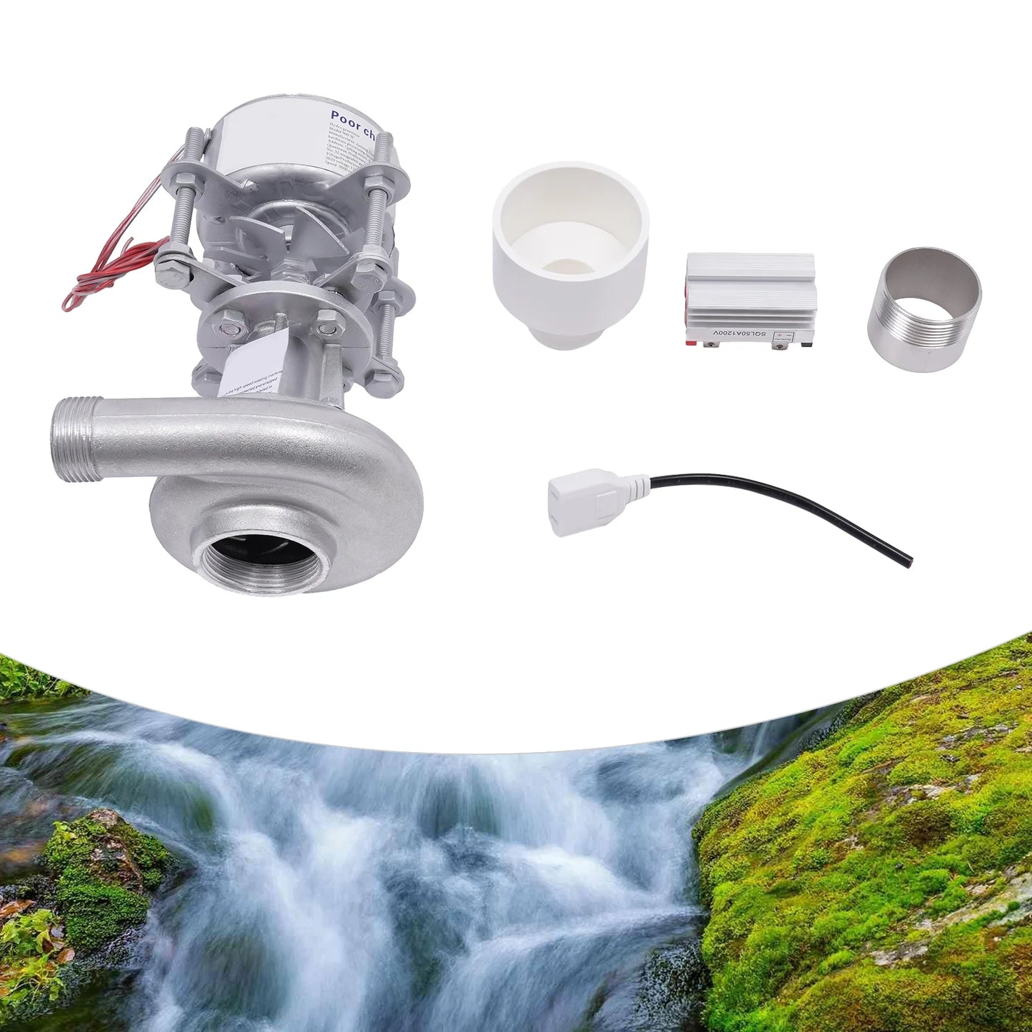 TOOL1SHOoo Micro Hydroelectric Generator 500 Watts 50hz 110 Volts High Power with Monitoring Portable