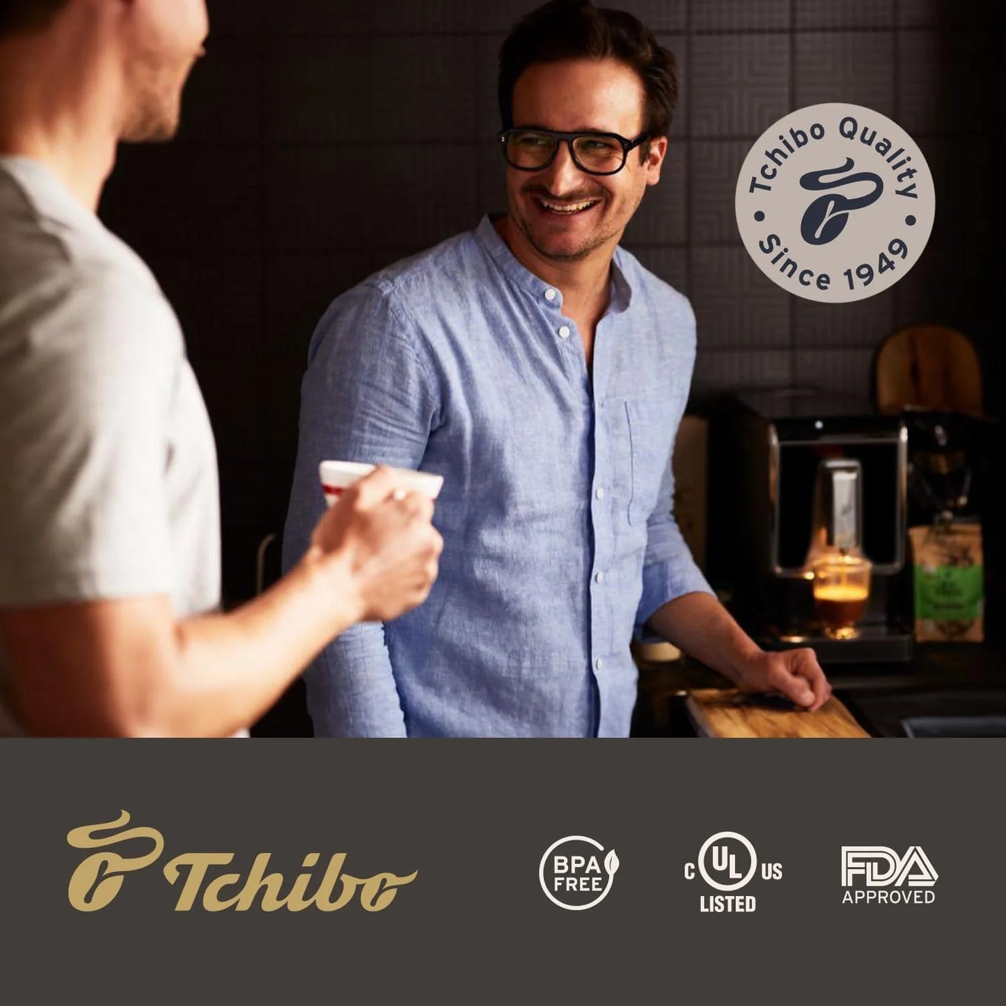 Tchibo Single Serve Coffee Maker &#8211; Automatic Espresso Coffee Machine &#8211; Built-in Grinder, No Coffee Pods Needed &#8211; Comes with x2 17.6 Ounce Bags of Whole Beans