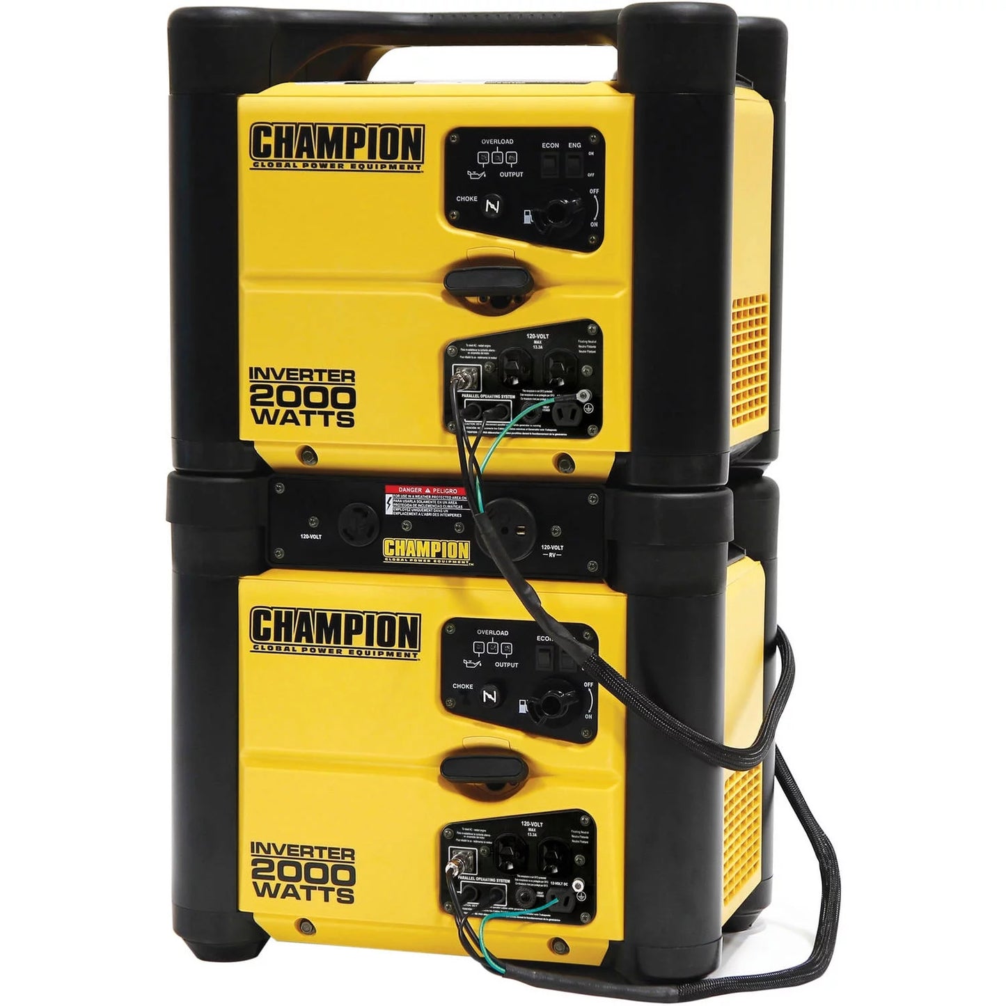 Champion Power Equipment 30-Amp RV Ready Black Parallel Kit for Linking Two Stackable 2000-Watt Inverter Generators