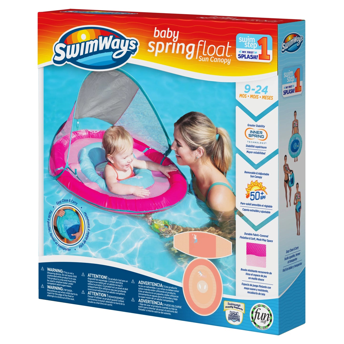 SwimWays Baby Spring Float &#8211; Pink Mermaid Unicorn