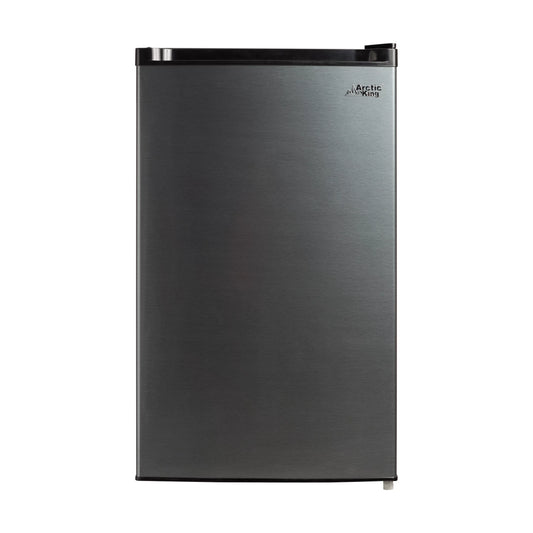 Arctic King 4.4 Cu ft One-Door No Freezer Mini Fridge, Black Stainless Steel Look E-Star, ARM44A5ASL