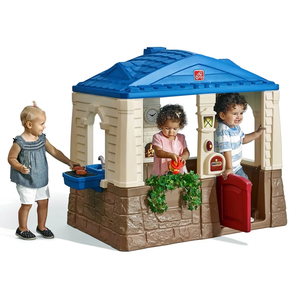 Step2 Neat &#038; Tidy Cottage Playhouse Plastic Kids Outdoor Toys