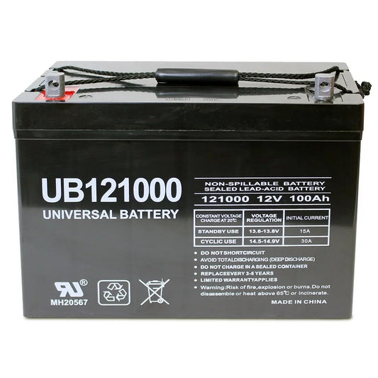 12V 100AH Caddy Kaddy E-Caddy E-Car Golf Cart AGM SLA Battery