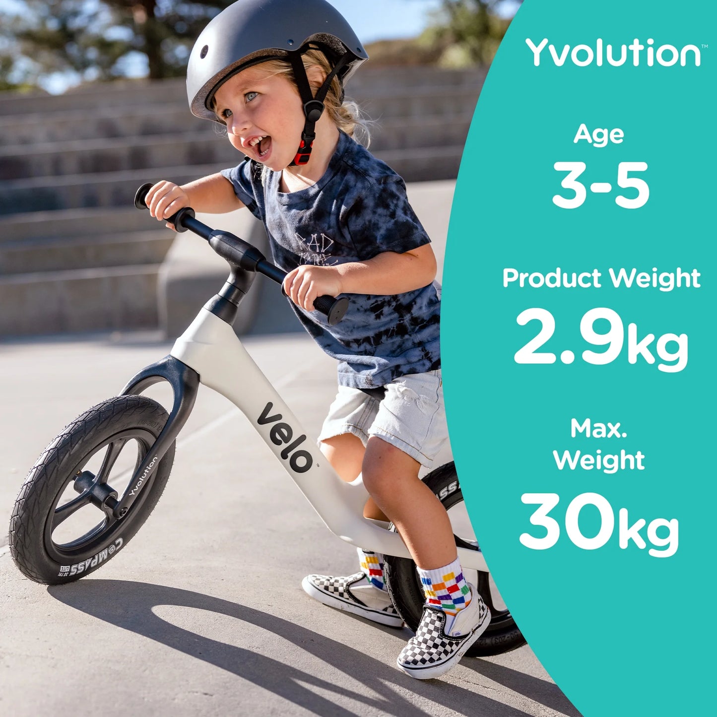 Yvolution Y Velo Pro Kids Balance Bike &#8211; White, Unisex