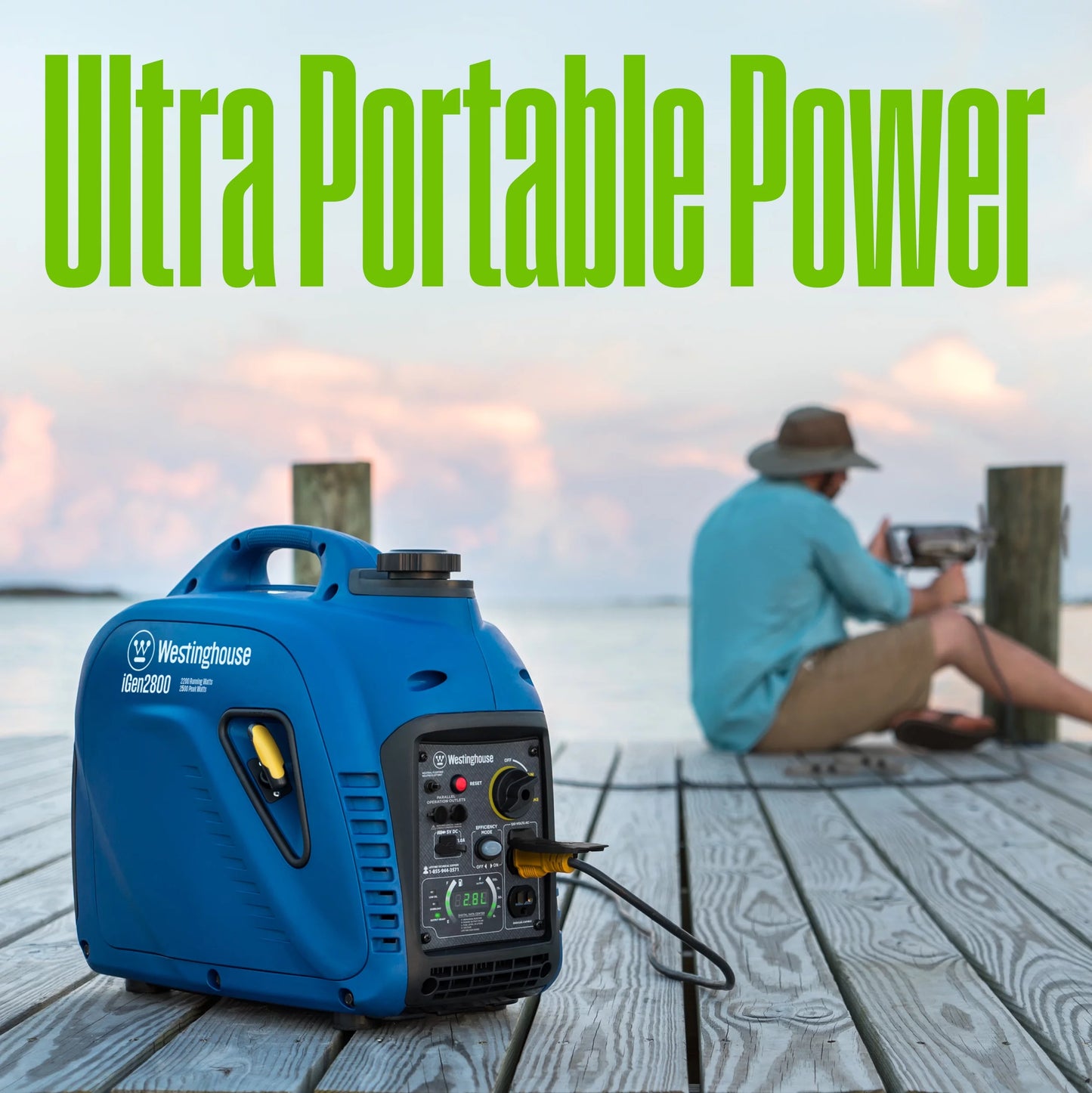 Westinghouse 2800 Peak Watt Portable Gas Inverter Generator