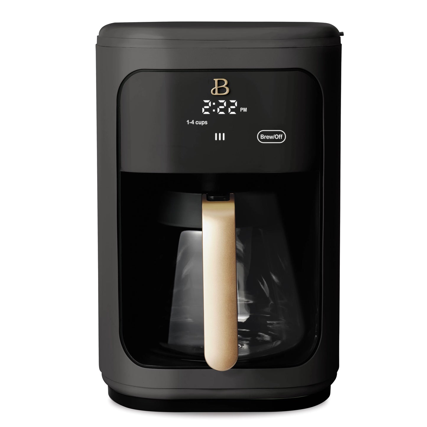 Beautiful 14-Cup Programmable Drip Coffee Maker with Touch-Activated Display, Rose by Drew Barrymore