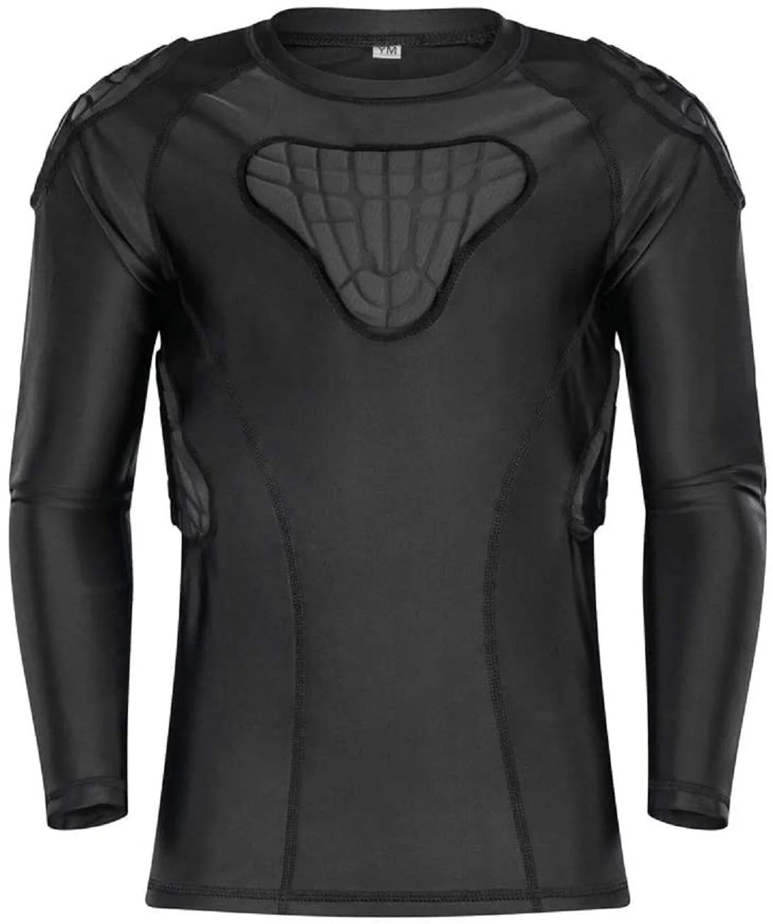 TUOY Kids Youth Boy&#8217;s Padded Compression Shirt &#8211; Long Sleeve Protective Shirt