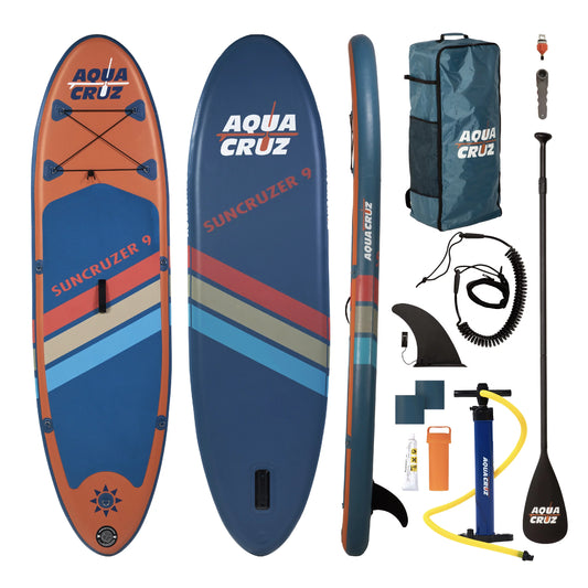 Aquacruz Suncruzer 9 ft. Inflatable Stand Up Paddle Board Set with Accessories