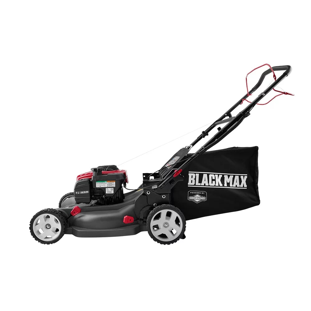 Black Max 21-Inch 150cc Self-Propelled Gas Mower with Briggs &#038; Stratton Engine