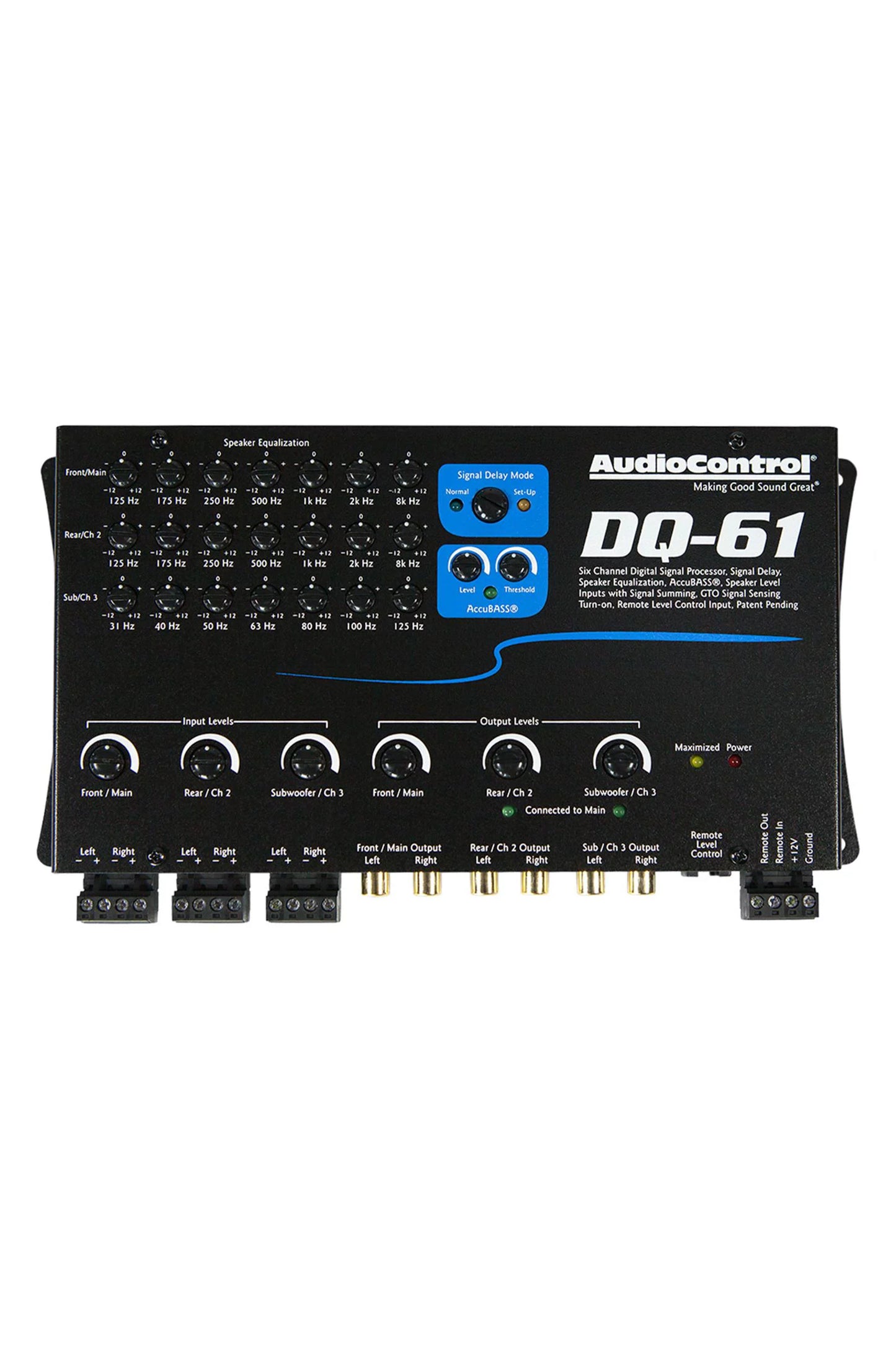 AudioControl DQ-61 6-Channel Line-Out Converter with Signal Delay and EQ