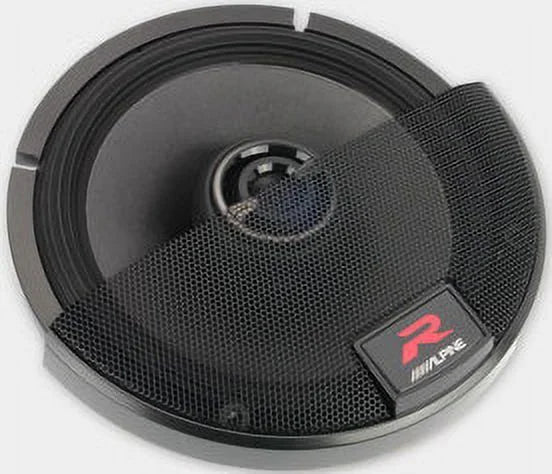 Alpine R-Series 6.5 Inch 300 Watt Coaxial 2-Way Car Audio Speakers, Pair | R-S65