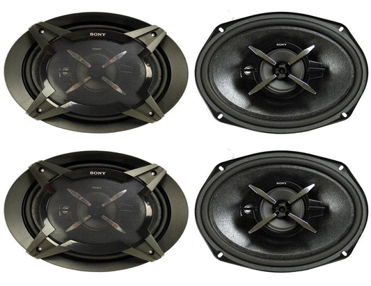 4) New Sony XSFB6930 6&#215;9&#8243; 3-Way 900W Coaxial Car Audio Stereo Speakers 2 pairs