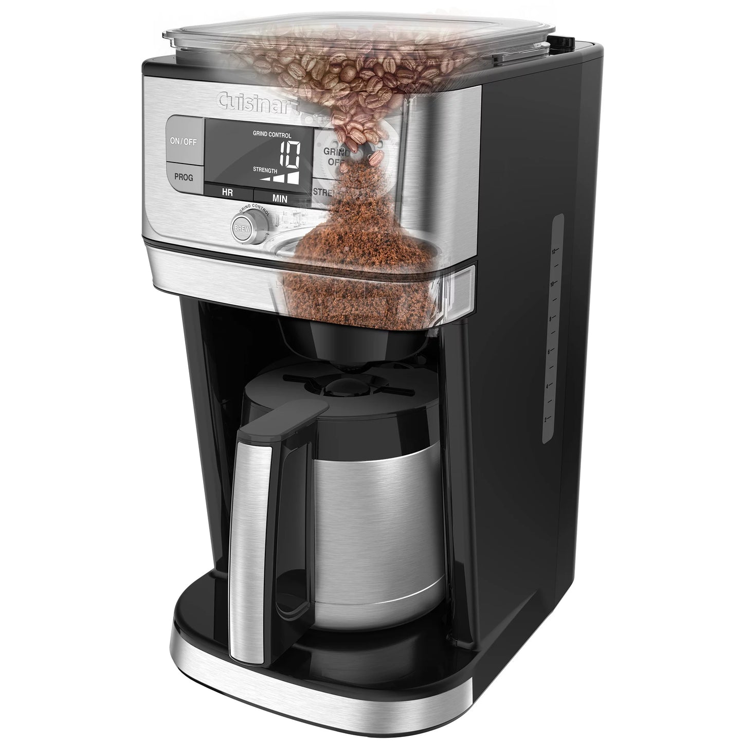 Cuisinart Grind &#038; Brew 10 Cup Burr Coffeemaker, Silver, DGB-850