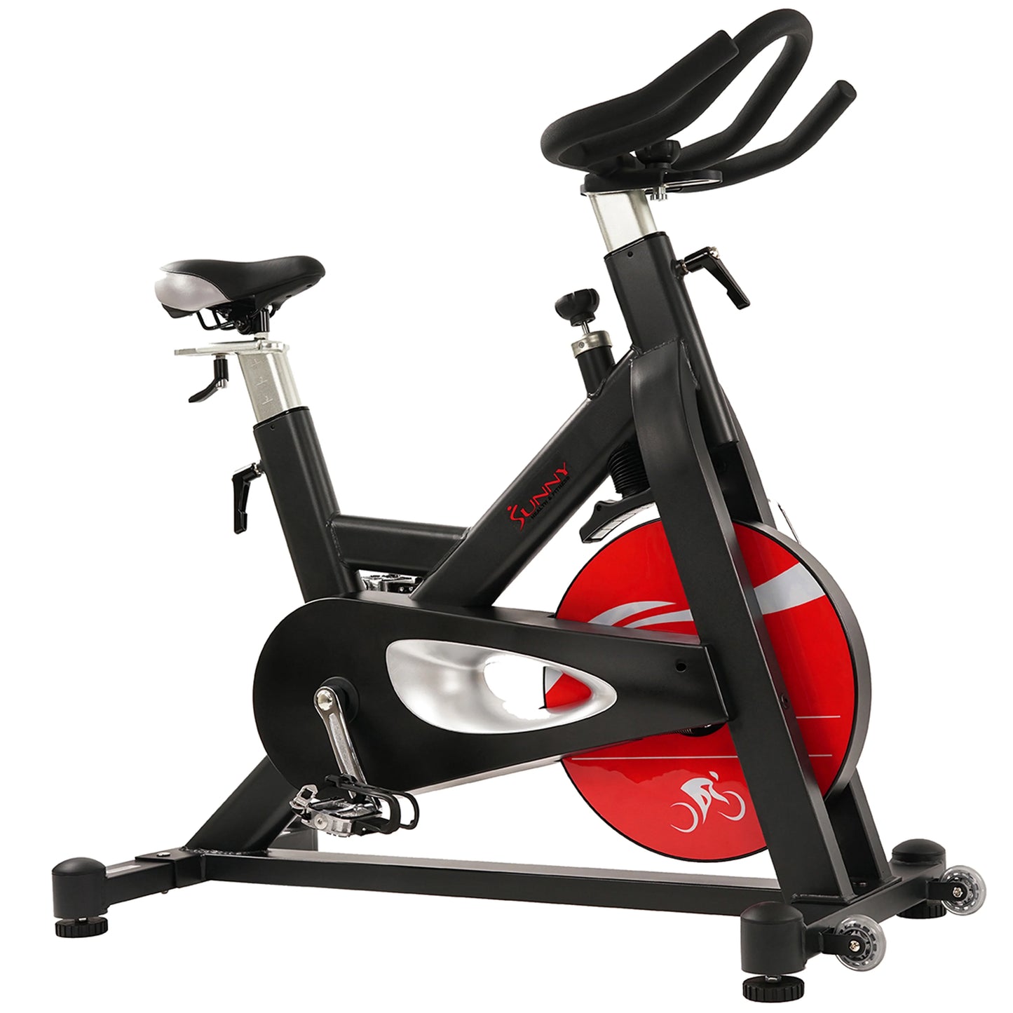 Sunny Health &#038; Fitness Evolution Pro Magnetic Indoor Cycling Exercise Bike, High Weight Capacity, Heavy Flywheel, SF-B1714