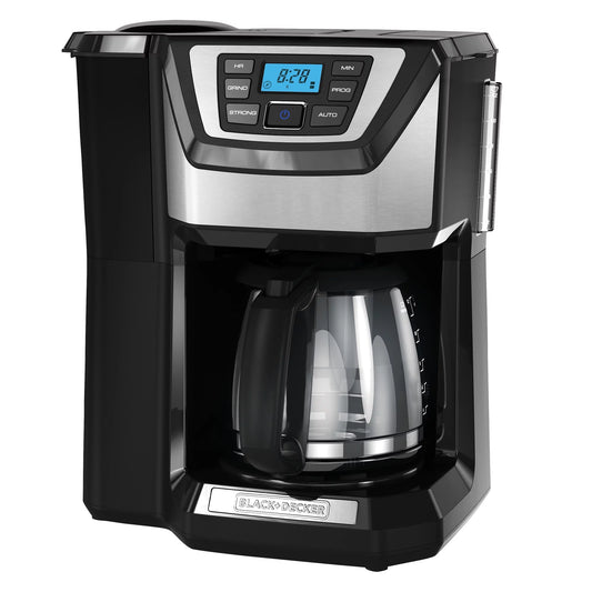 Black &#038; Decker 12 Cup Mill and Brew Black &#038; Stainless Steel Coffee Maker