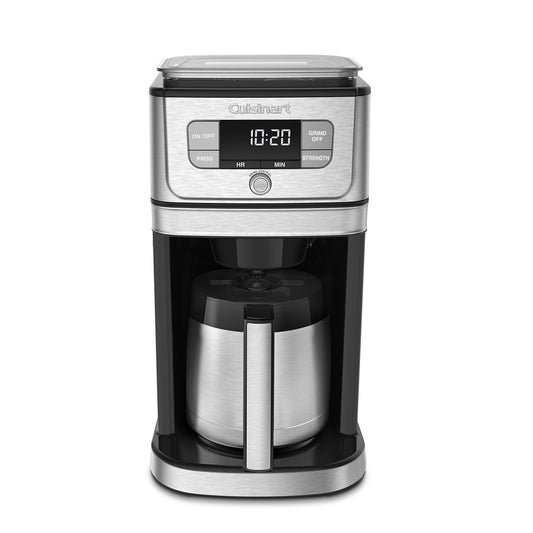 Cuisinart Grind &#038; Brew 10 Cup Burr Coffeemaker, Silver, DGB-850