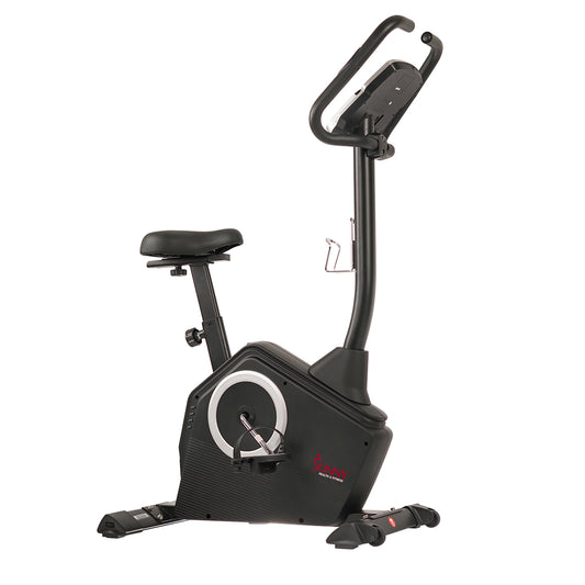 Sunny Health &#038; Fitness Magnetic Upright Exercise Bike w/ LCD, Pulse Monitor, Stationary Cycling and Indoor Home Workouts SF-B2883