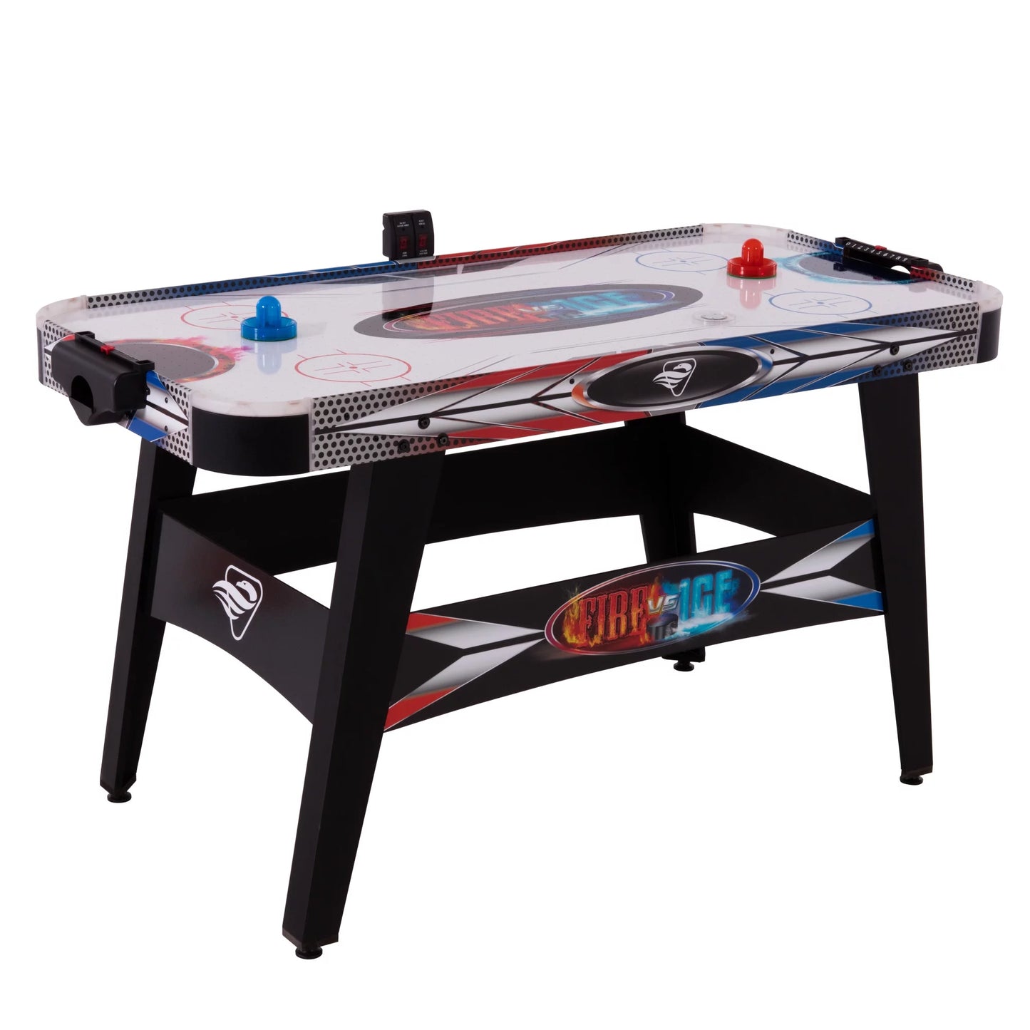 Triumph Fire &#8216;n Ice LED Light-Up 54&#8243; Air Hockey Table Includes 2 LED Hockey Pushers and LED Puck