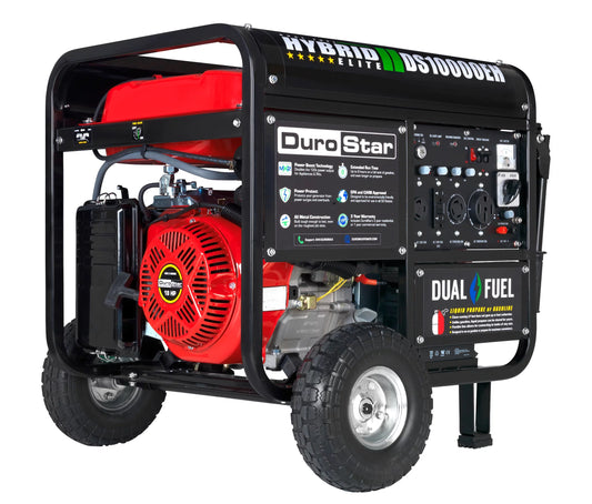 DuroStar DS10000EH 10000-Watt 439cc Dual Fuel Generator with Electric Start