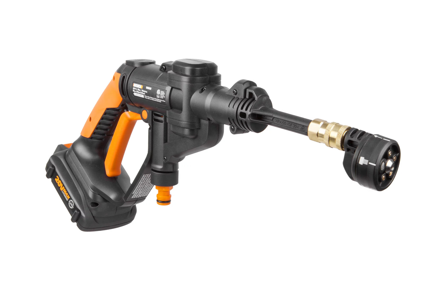 WORX WG620/625 Power Cleaner, 20 V Battery, 0.5 gpm, 94/320 psi Pressure