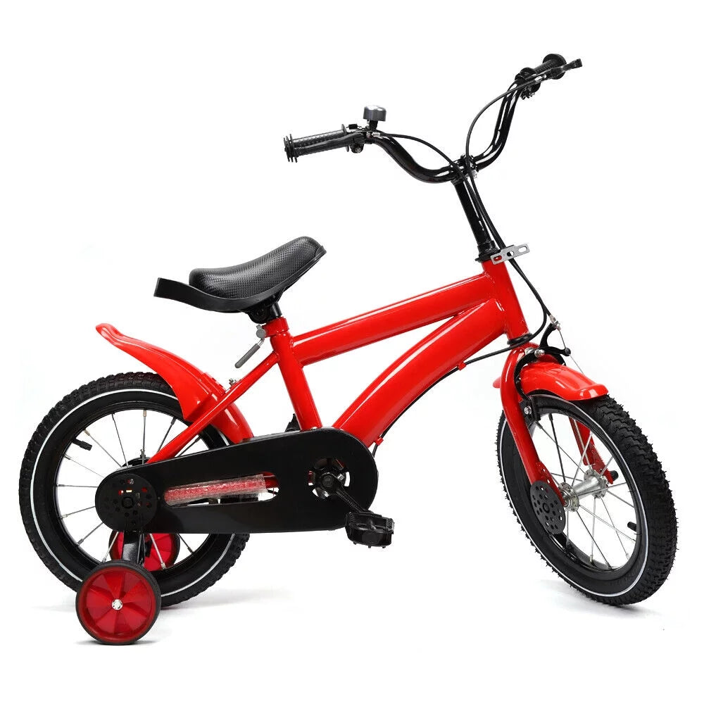 14&#8243; Childrens Bike Boys Girls Bicycle Kids Bike w/ Safety Training Wheel