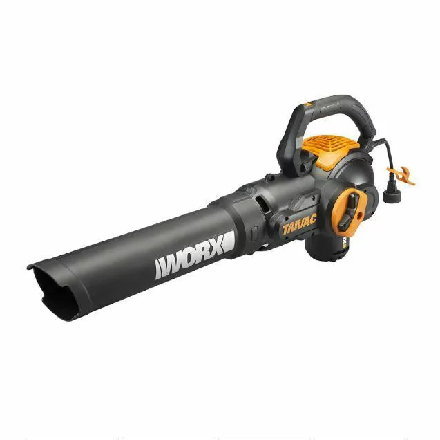 Worx WG524 12 Amp TRIVAC 3-in-1 Electric Leaf Blower/Mulcher/Vac with Leaf Collection System