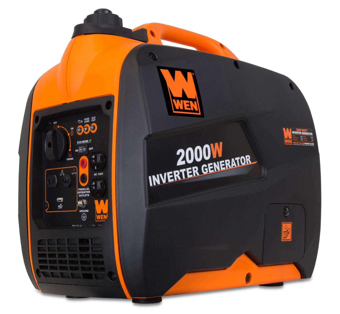 WEN Super Quiet 2000-Watt Portable Inverter Generator, CARB Compliant