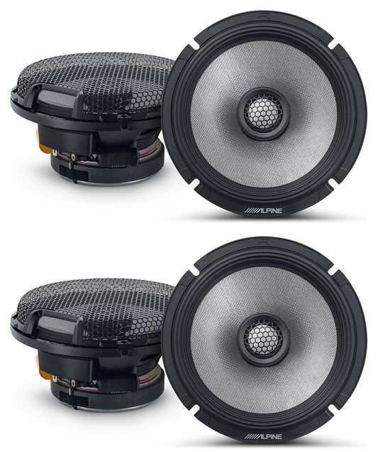 (4) Alpine R2-S65 6.5&#8243; 2-Way Car Audio Speakers High-Resolution Certified