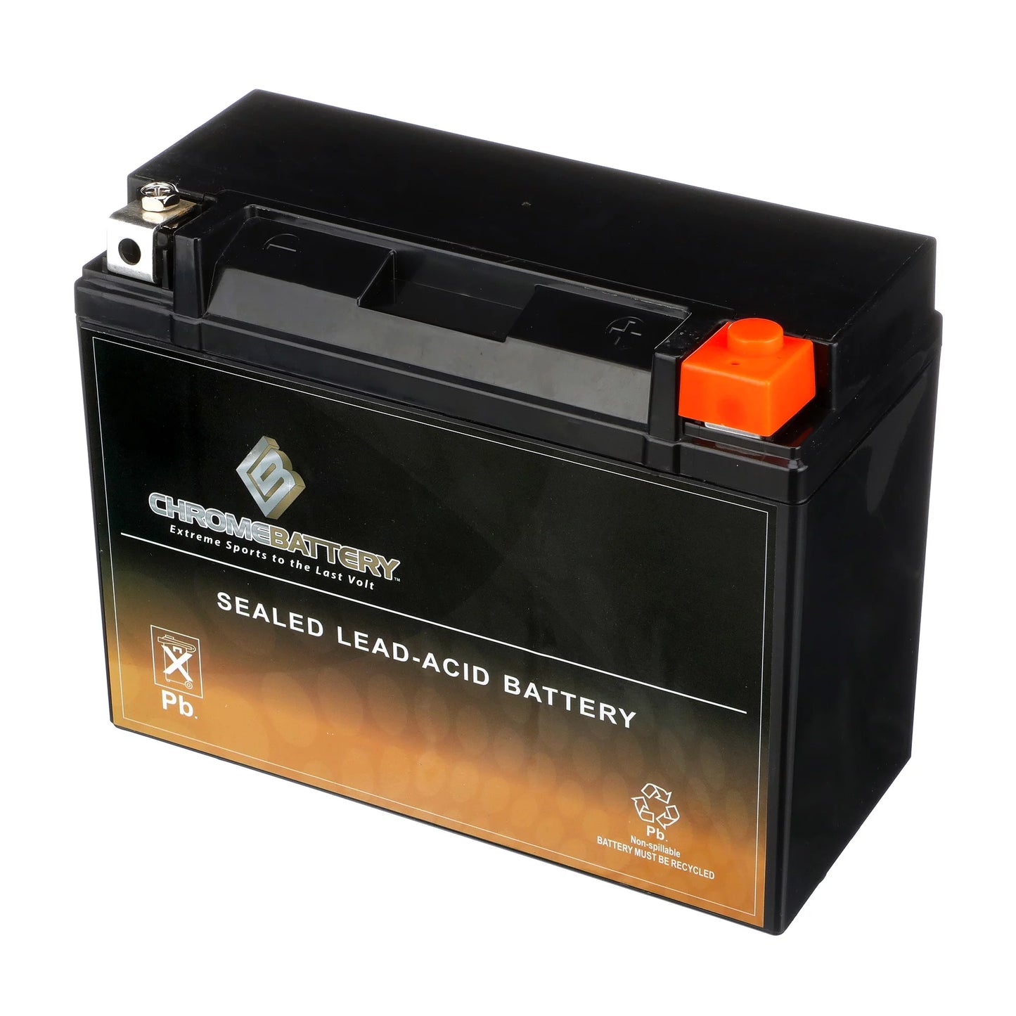 Chrome Battery Ytx24hl-bs (24hl-bs 12 Volt,21 Ah, 260 Cca) Motorcycle Battery for Brp (can-am) Spyder (rt, F3) Year (14-17)