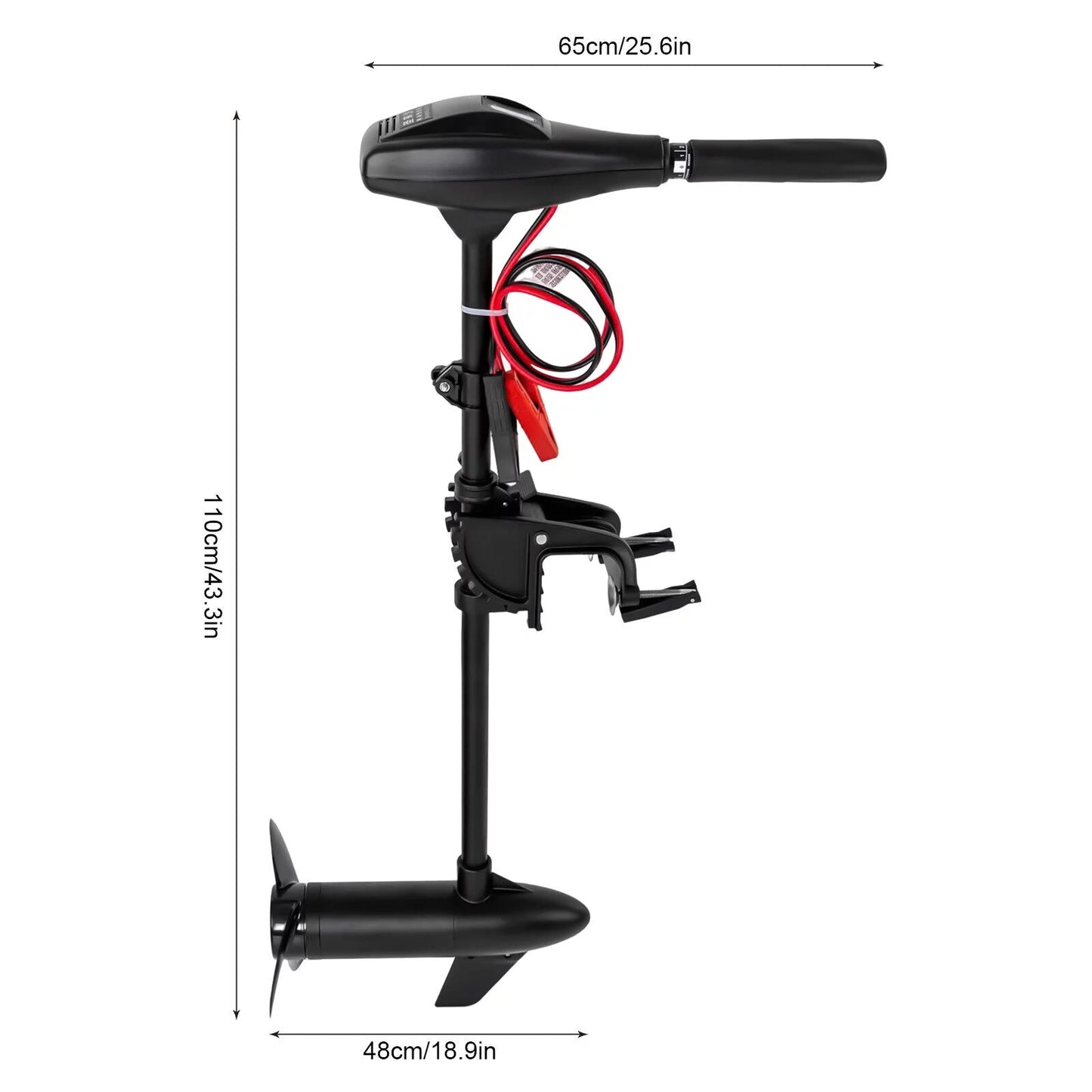 40LB/58LB Trolling Motor Outboard Motor Thrust Electric Trolling Motor Fishing Boat Engine 12v