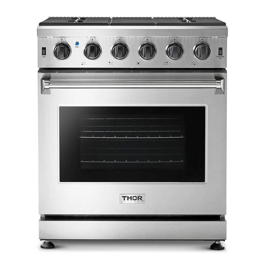 Thor Kitchen Lrg3001ulp Liquid Propane 30&#8243; Wide 4.5 Cu. Ft. Capacity Freestanding Gas