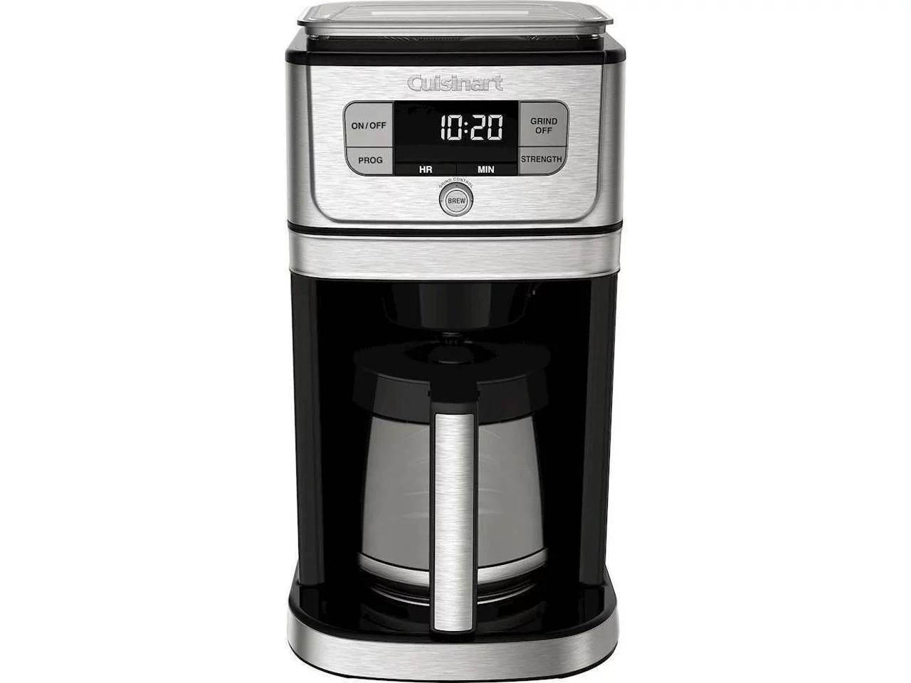 Cuisinart Grind &#038; Brew 12 Cup Coffeemaker, Silver and Black