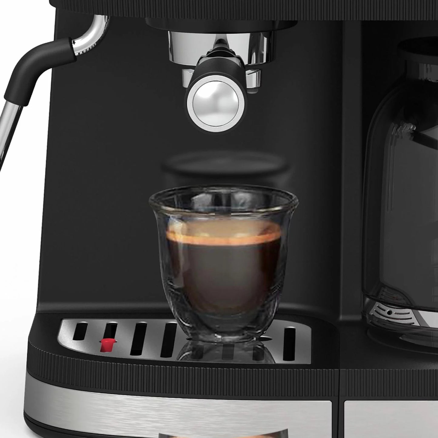 Bella Pro Series &#8211; Combo 19-Bar Espresso and 10-Cup Drip Coffee Maker &#8211; Stain..