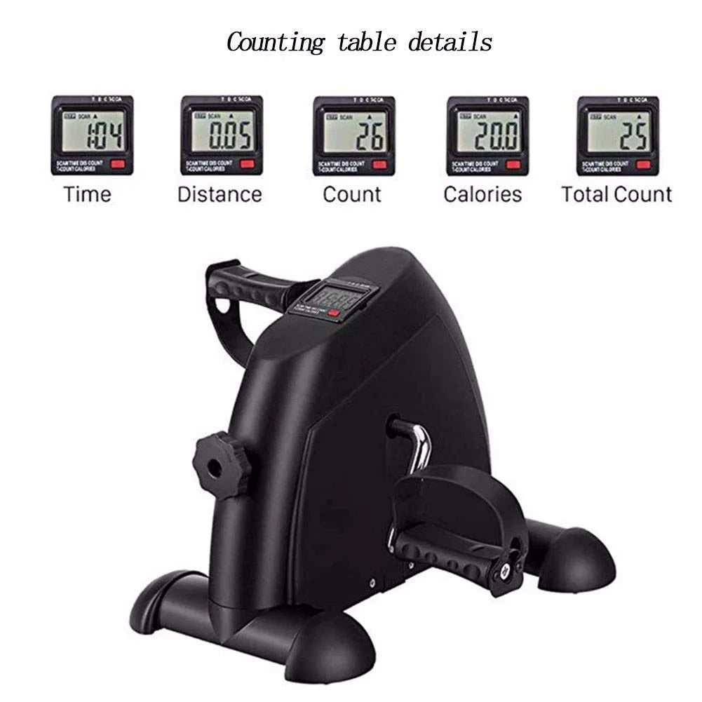 VUEYAA Mini Exercise Bike, Under Desk Bike Pedal Exerciser Foot Cycle Arm