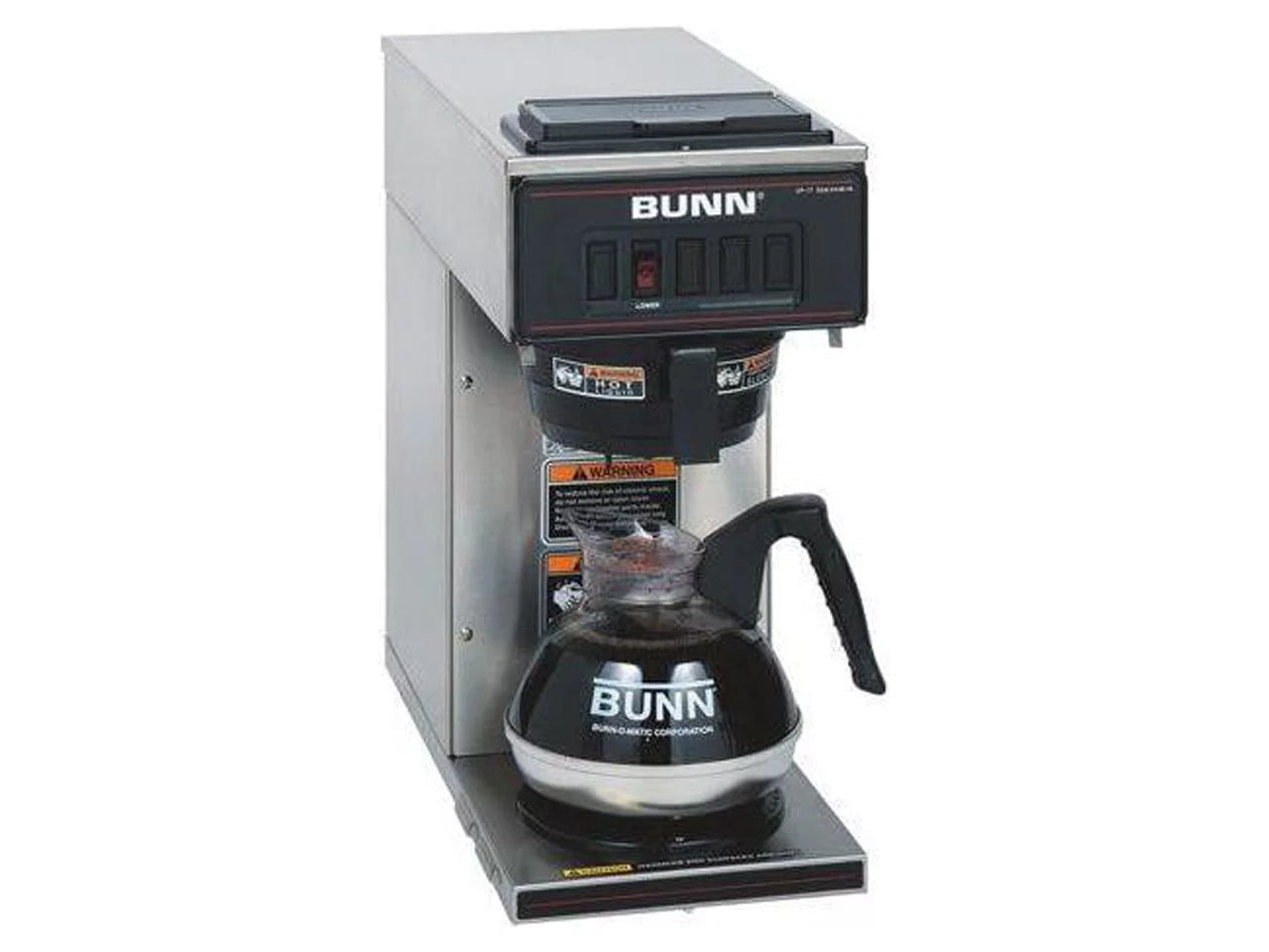 BUNN VP17-1 Coffee Brewer 1600 W &#8211; 2 quart &#8211; 12 Cup(s) &#8211; Multi-serve &#8211; Stainless Steel, Black &#8211; Stainless Steel, Plastic